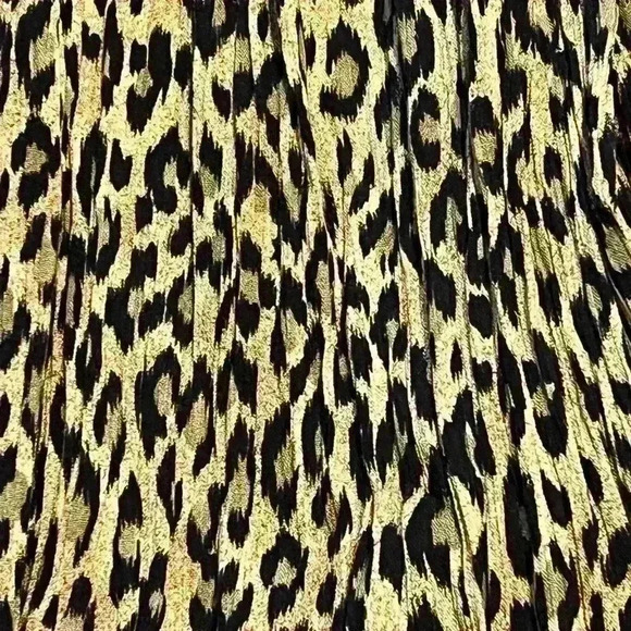 Vintage 90s Stonebridge Women's Animal Print Crinkled Maxi Skirt - Size P/S - Picture 4 of 5